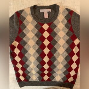 Cashmere Argyle Sweater